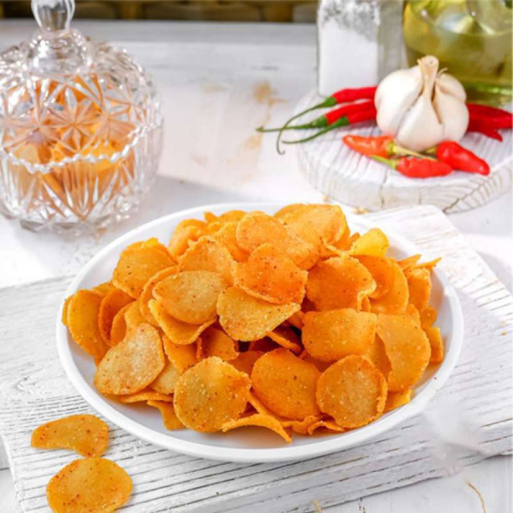 

Keripik Moring Cimol Kering |Moring Seuhah kering pedas/gurih pedas khas garut dan bandung