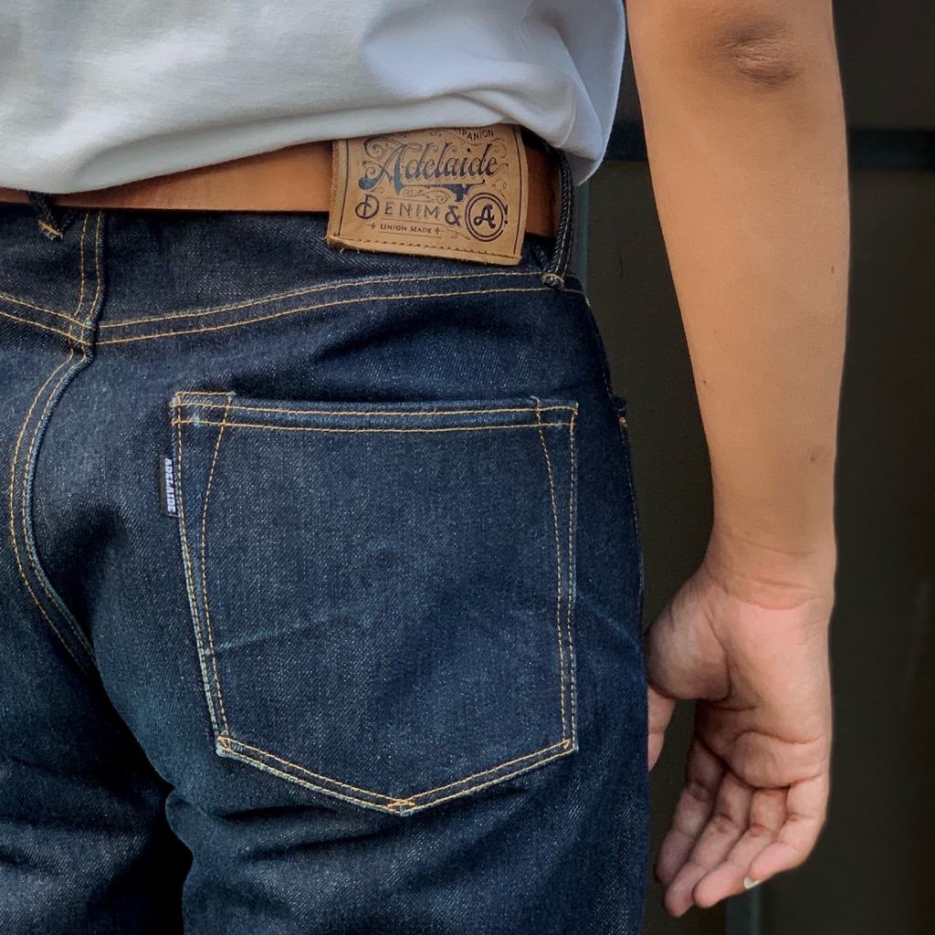 Adelaide Denim Atlantis 18.5Oz Super Deep Indigo Selvedge (Halry Texture)