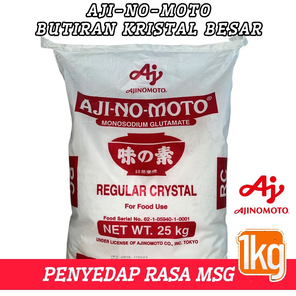 

AJI-NO-MOTO PENYEDAP RASA 1 KG ASLI MURNI