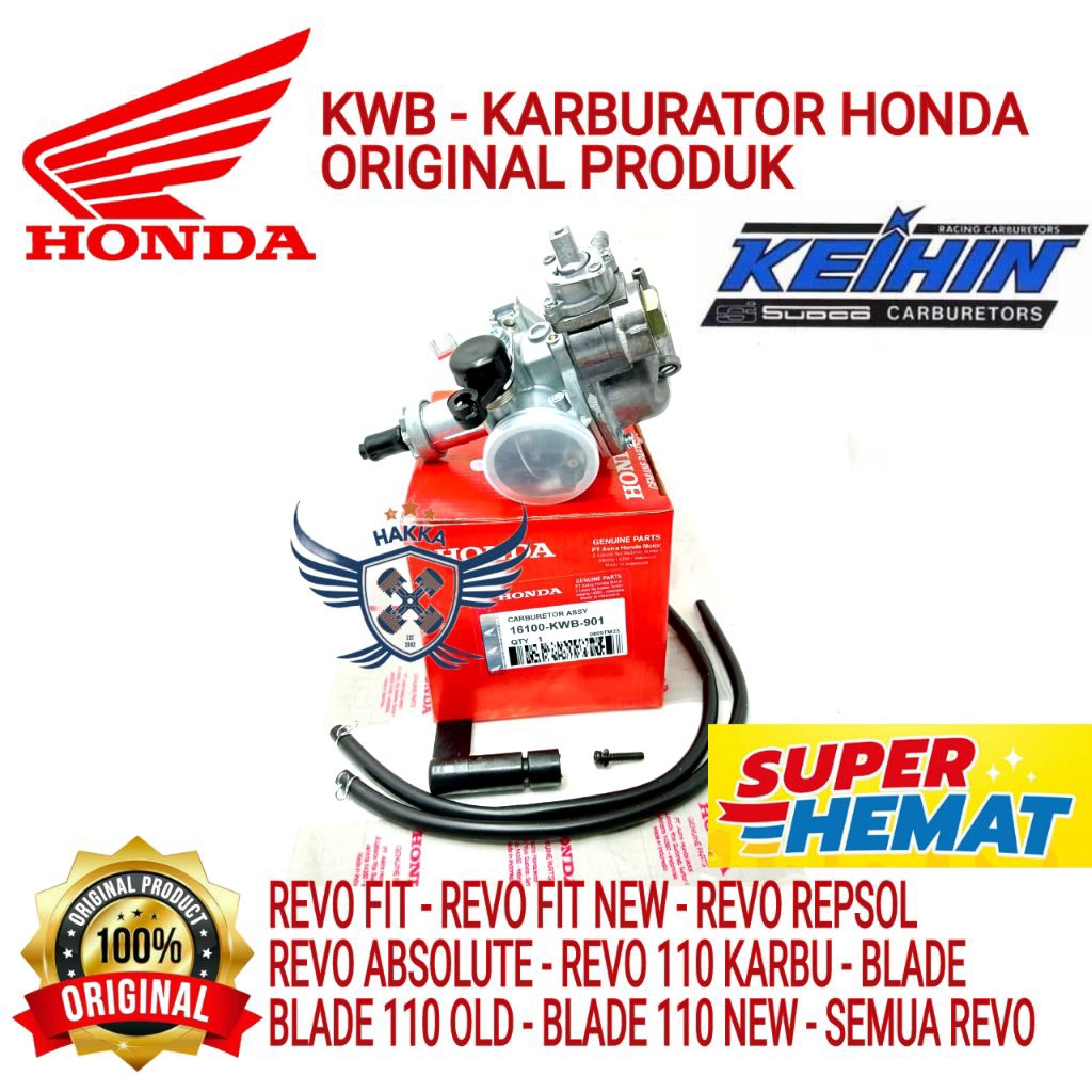 KWB ORIGINAL KARBURATOR HONDA REVO FIT, KARBURATOR HONDA REVO FIT NEW, KARBURATOR HONDA REVO REPSOL,