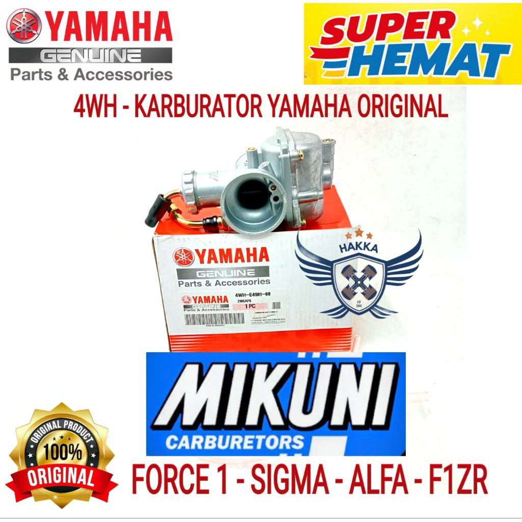 4WH ORIGINAL KARBURATOR YAMAHA FORCE 1, KARBURATOR YAMAHA ALFA, KARBURATOR YAMAHA SIGMA, KARBURATOR 