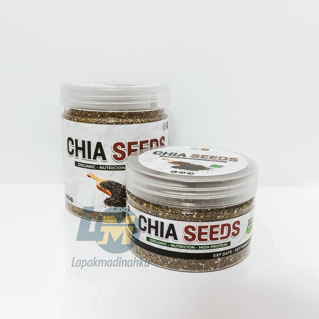

{Free Sendok Kayu} Organic Chia Seed Grade A Premium Original / Biji Chia Seeds Hitam Organik Herbal