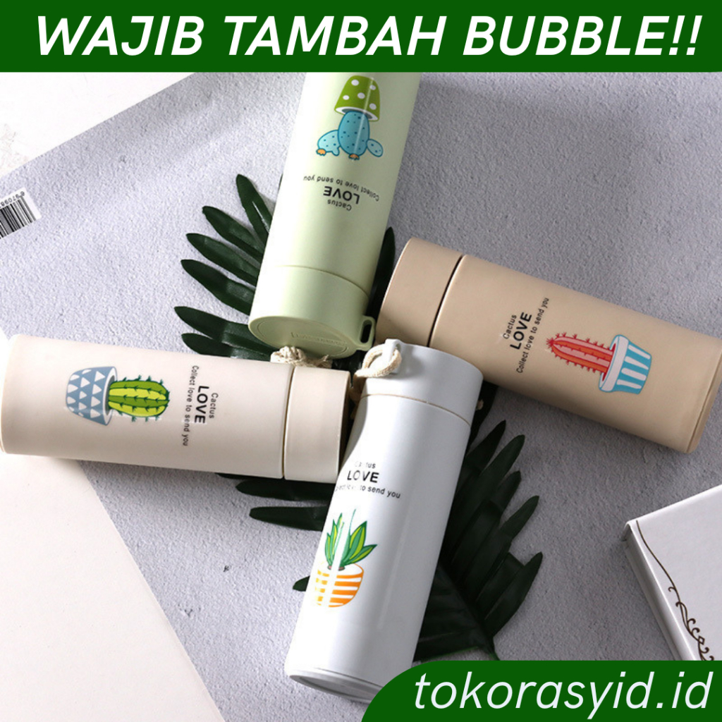 Botol Kaktus Kaca Murah 450mL Non Box GROSIR