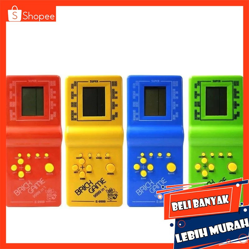 GROSIR MAINAN MURAH ANAK MAINAN JADUL GAMEBOY GAMEBOT BRICK GAME  9999