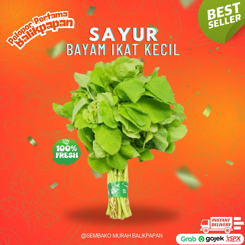 

sayur bayam ikat kecil (berat menyesuaikan harga pasar yg berubah ubah)