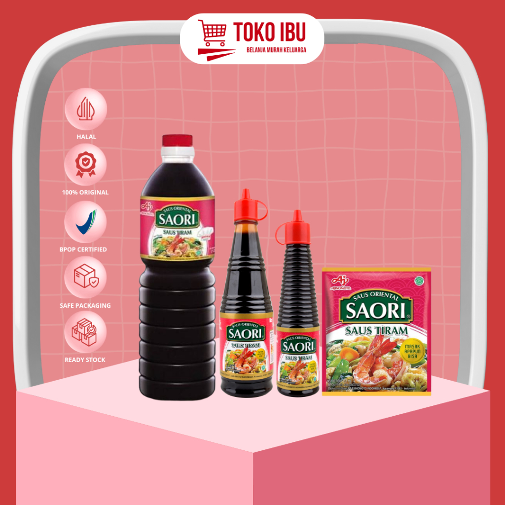 

Saori Saus Tiram 133ml / 270ml / 1 Liter / Saori Saus Tiram 1 Liter Botol / Saset 23 ml