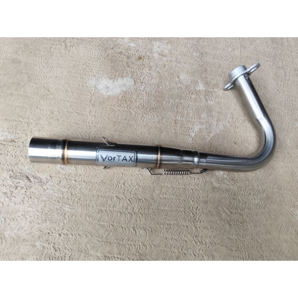 pipa leher knalpot model salemba extrem Mio sporty mio smile inlet 38mm VorTax