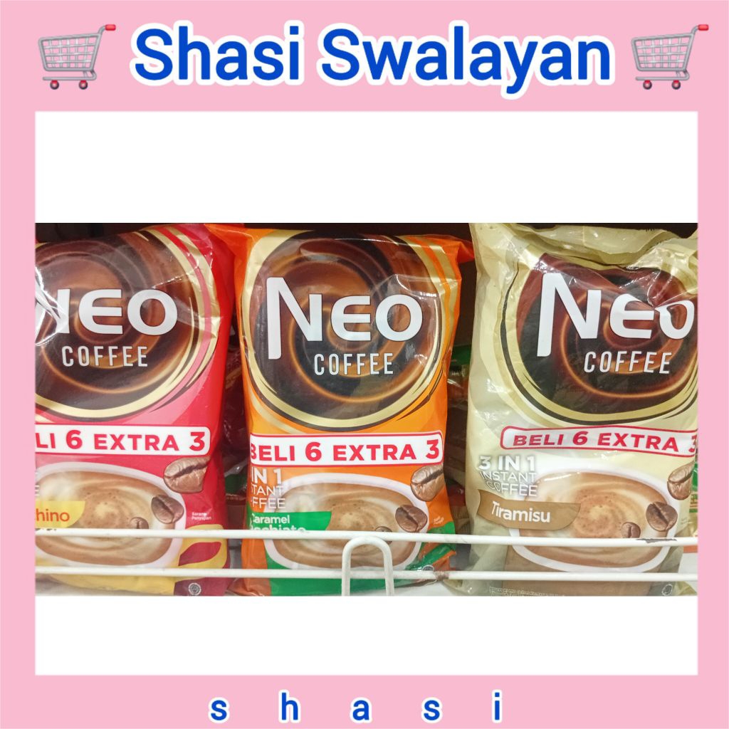 

NEO COFFEE 9 Sachet - Kopi Instan Mochacino/ Tiramisu/ Caramel Machiato