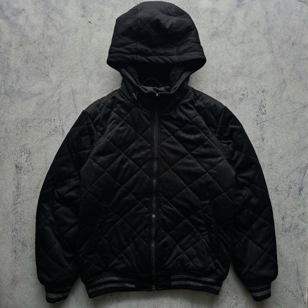 Padded Hooded Jacket Quilted GU GlobalUniqlo (Black)
