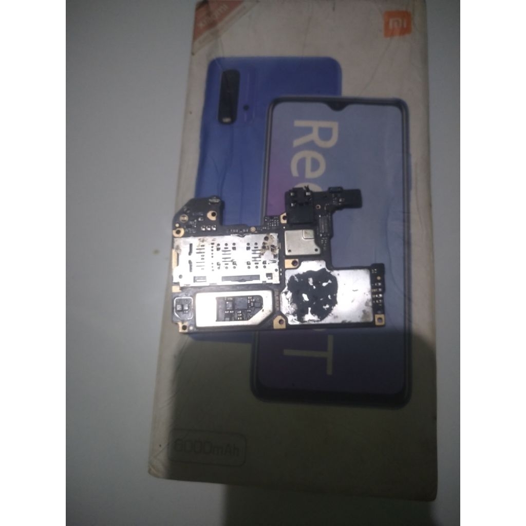 redmi 9t copotan original lcd kamera baterai mesin papan cas backdoor finger print