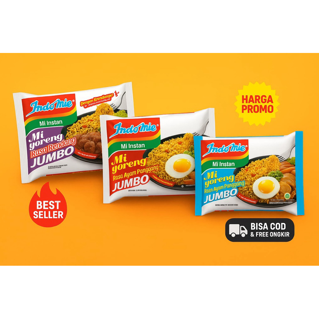 

Indomie Goreng Jumbo 3Rasa