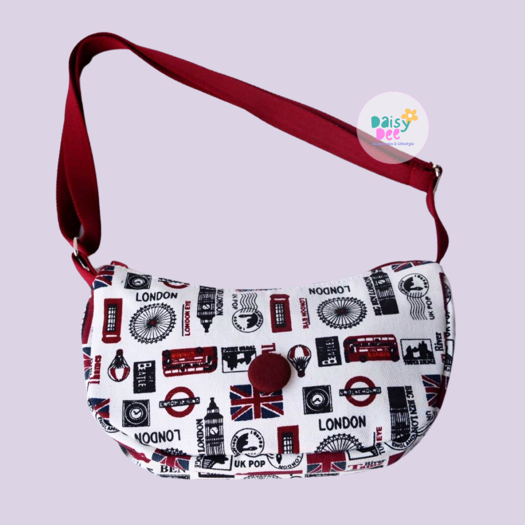 Daisy Dee Tas Slempang Kanvas London