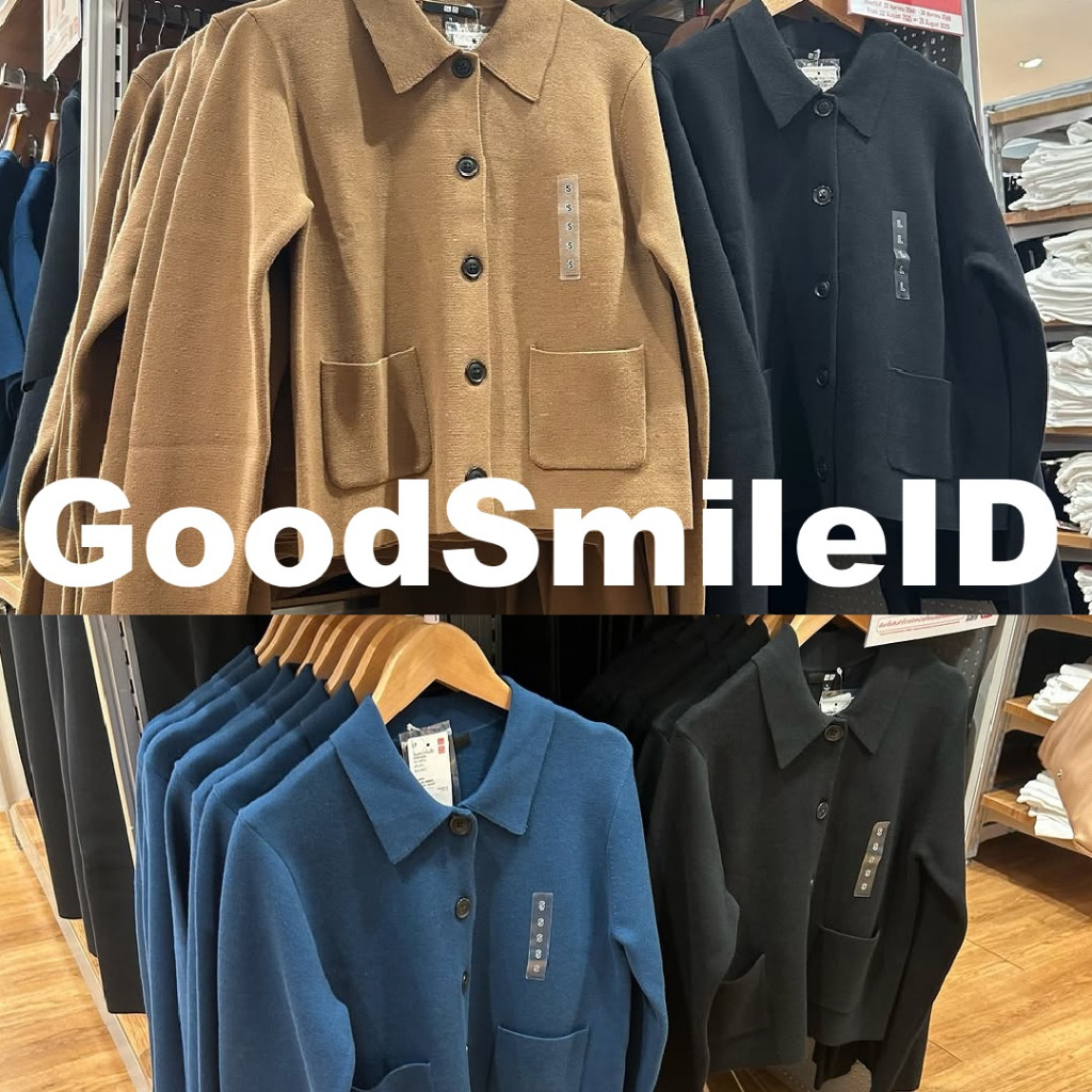 SALE Women Jaket Rajut Milano Rib Outer Knit Knitted Short Jacket Pendek Waffle Wol Wool Knitwear Wa