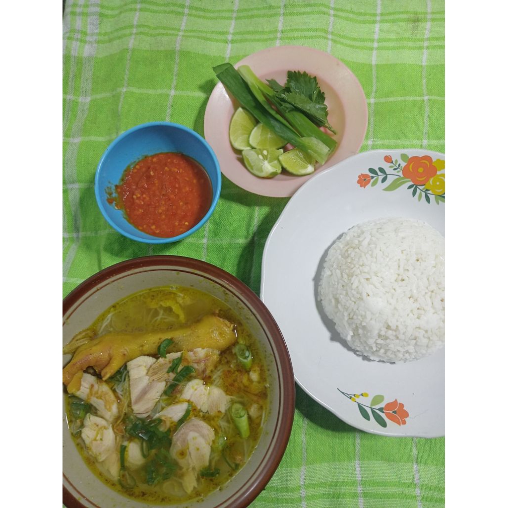 

soto ayam ceker+nasi