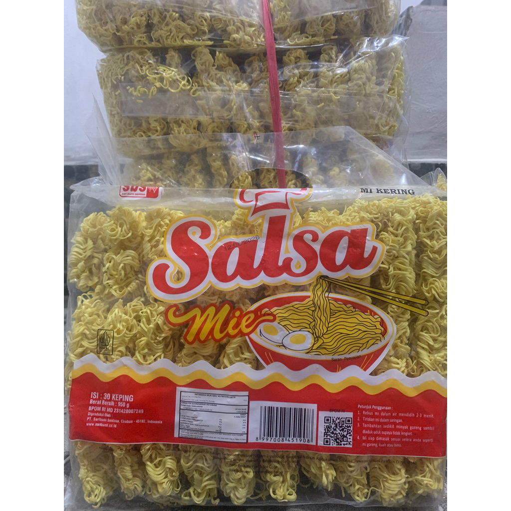 

MIE SALSA/MIE KERING ISI 30 KEPING 950g