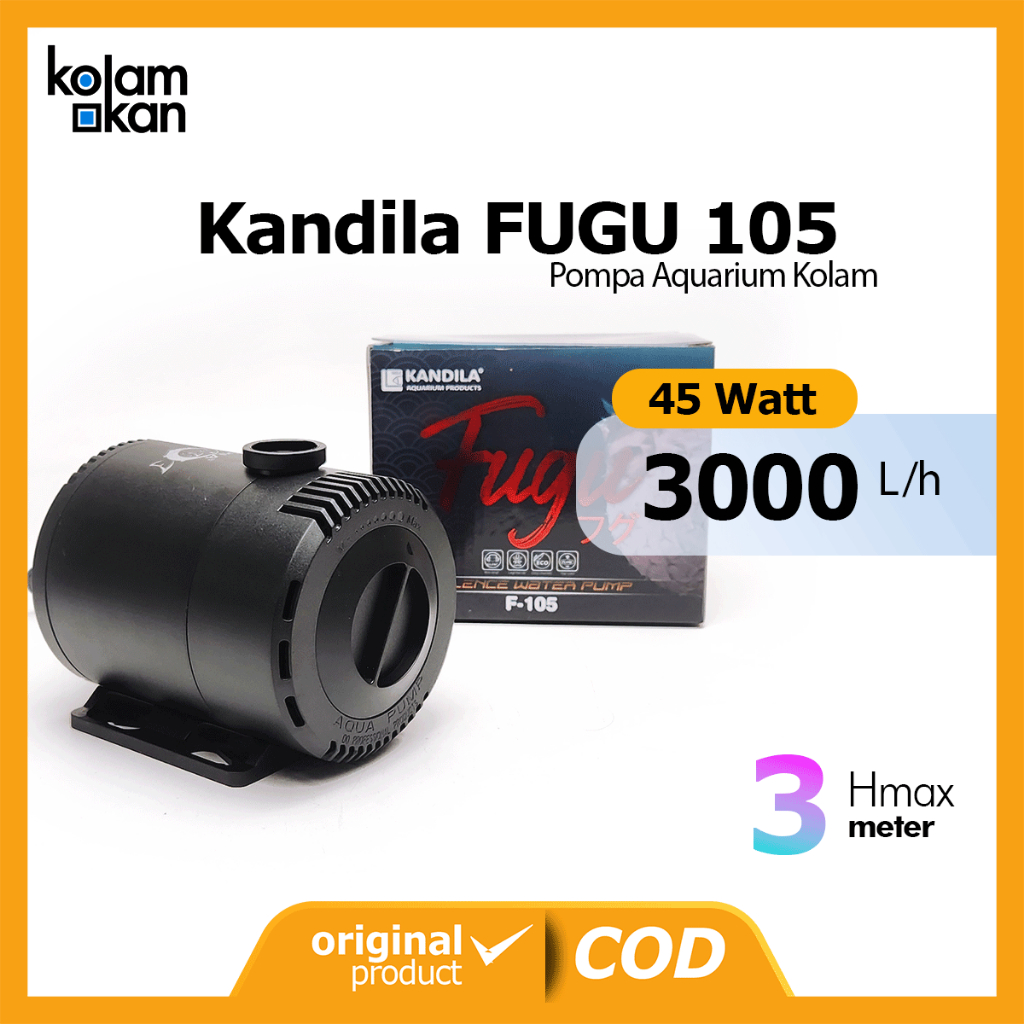 KANDILA FUGU 105 Pompa Aquarium Kolam Koi 3000 LPH