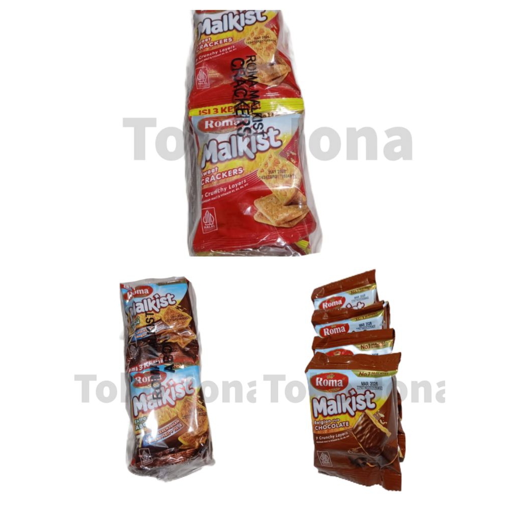 

Biskuit Roma Malkist Crackers / Roma malkist coklat / Roma malkist abon Renceng 21 gram isi 10 pcs