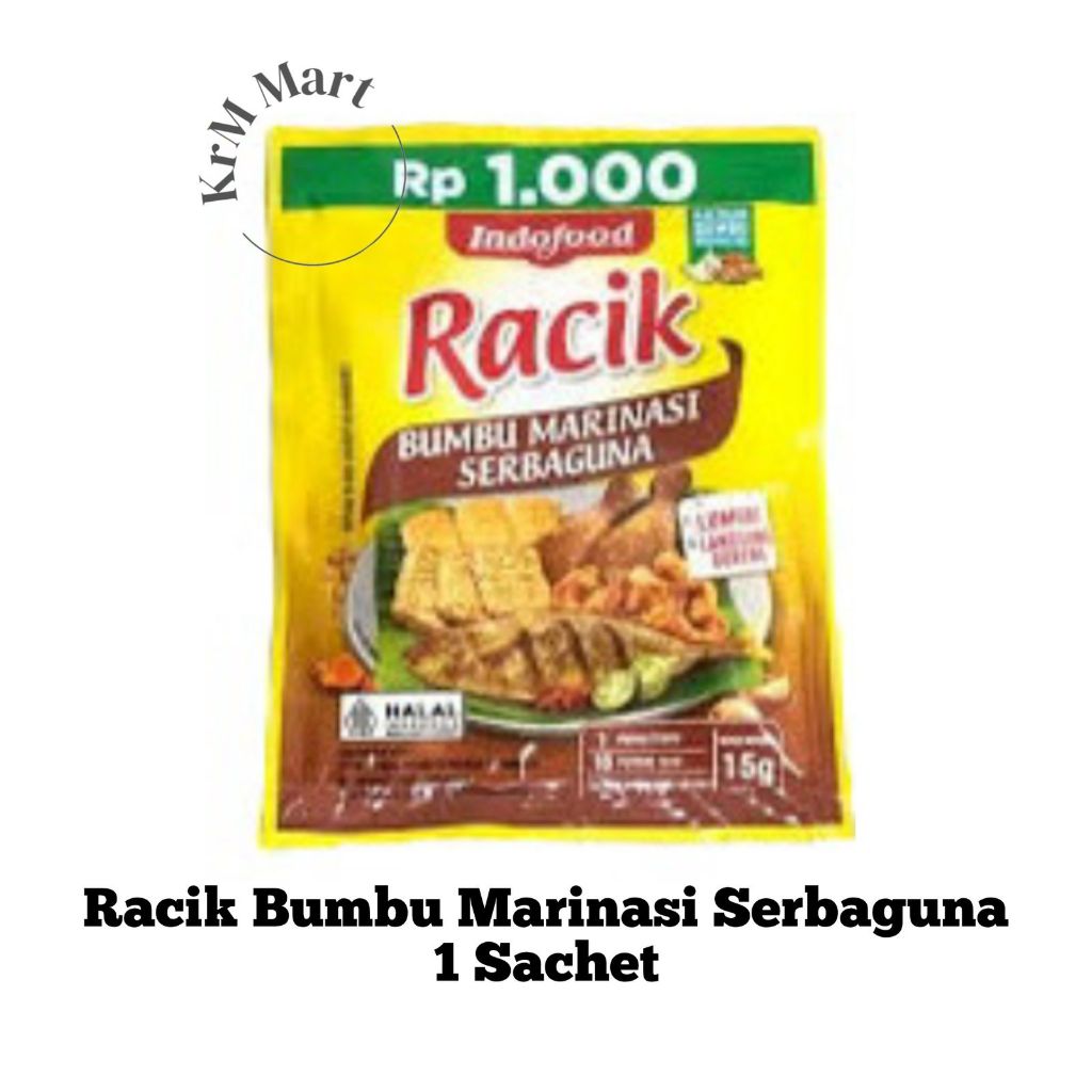 Racik Marinasi Serbaguna 1 sachet pc pcs bungkus bumbu bubuk instan indofood tempe tahu ayam ikan lu