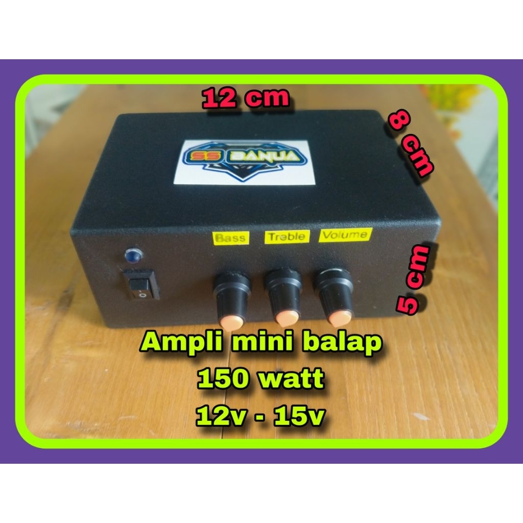 Ampli mini BALAP , 150 watt mono , 12v - 15v