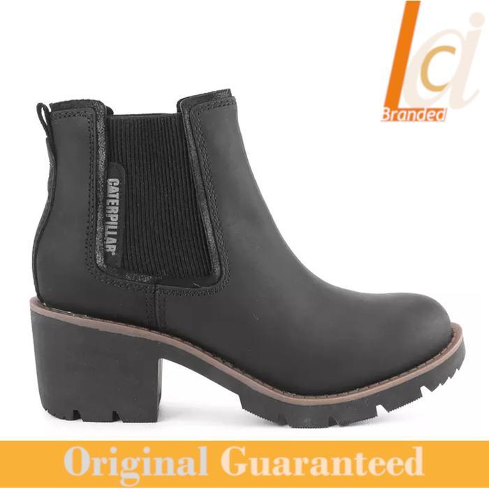 Sepatu Heels Boots Wanita Original Caterpillar Rewrite Chelsea - Black