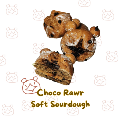 

Choco Rawr Soft Sourdough | Roti Soft Sourdough | Roti Double Choco | Sourdough Coklat