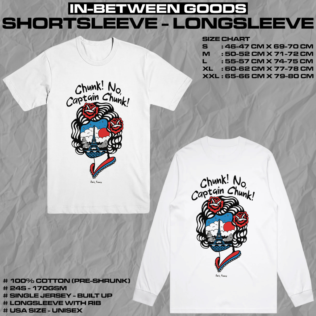 CHUNK NO CAPTAIN CHUNK - EIFFEL TOWER | T-SHIRT | LONGSLEEVE | BAND MERCH