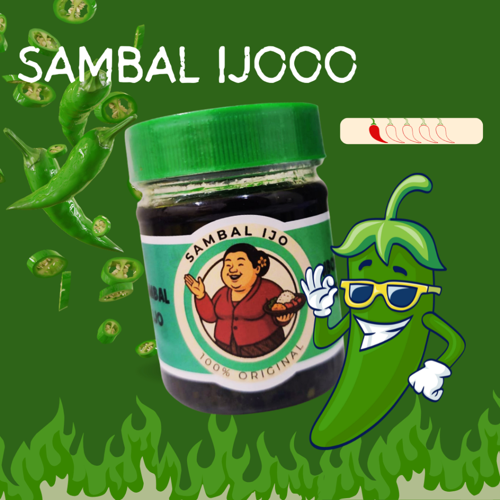 

Sambal IJO Asli Halal Pedas - Depot Mbok Marem