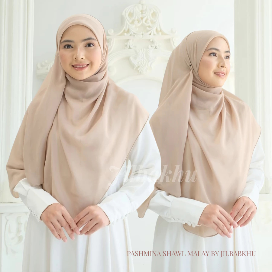 Jilbabkhu - Pashmina Shawl Malay Syar'i / Pashmina polos malaysia Jumbo