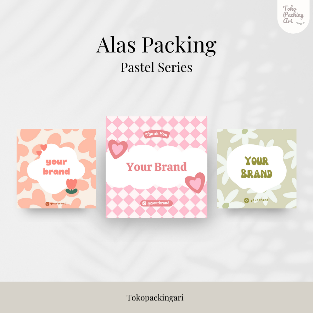 

Alas Packing | Pastel Series | Paper Aksesoris | FREE PLASTIK | Kertas Dudukan | Cute Paper | Alas Packaging