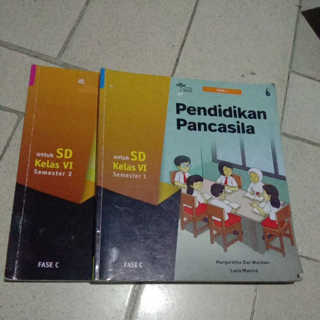 BUKU PELAJARAN PENDIDIKAN PANCASILA UNTUK SD KELAS 6 KURIKULUM MERDEKA TERBITAN KANISIUS SEMESTER 1 