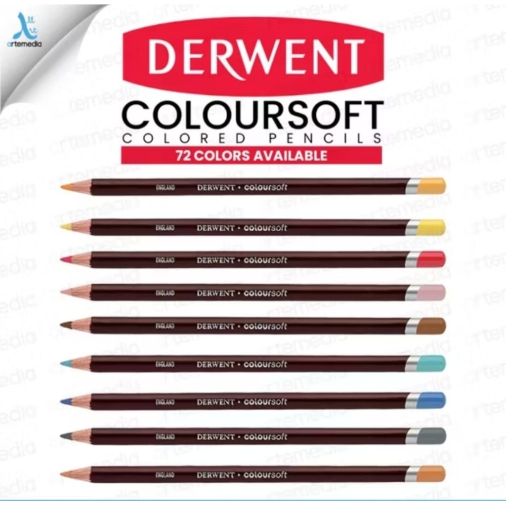 

Derwent Coloursoft color pensil | Pensil warna lembut | pensil kapur sket kaligrafi