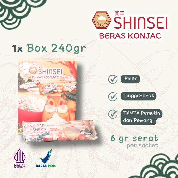 

Bundle Shinsei Konjac Rice- BOX ( sachet ISI 6)/ Beras Shirataki/ Bera