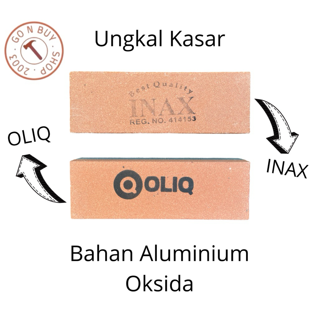 Batu Asah Pisau Kasar Ungkal Beji Bahan Aluminium Oksidah