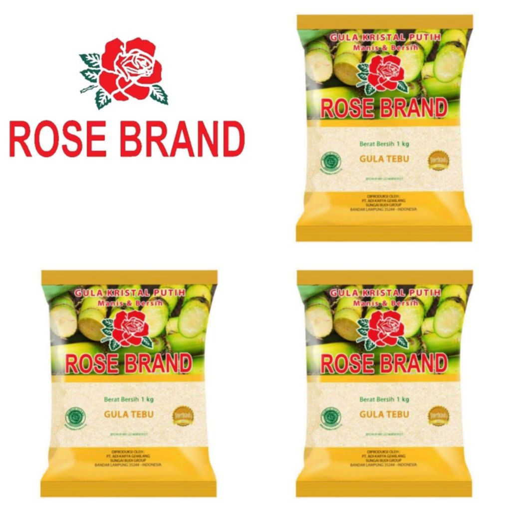 

Rose Brand Gula Pasir Tebu Kuning 1Kg