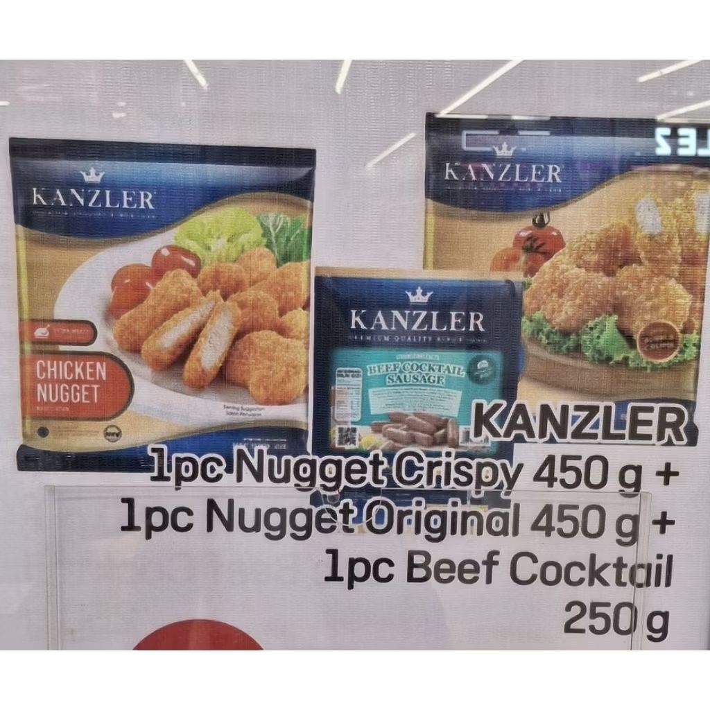 

kanzler paket 3 product (2 nuget dan 1 sosis)