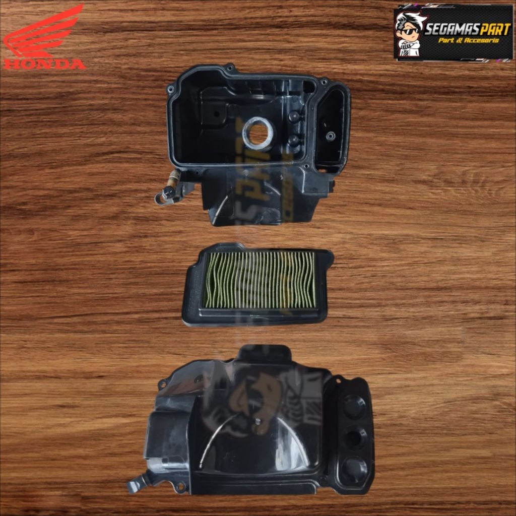 Tutup Box Filter Saringan Udara Set Honda Beat Karbu KVY Original