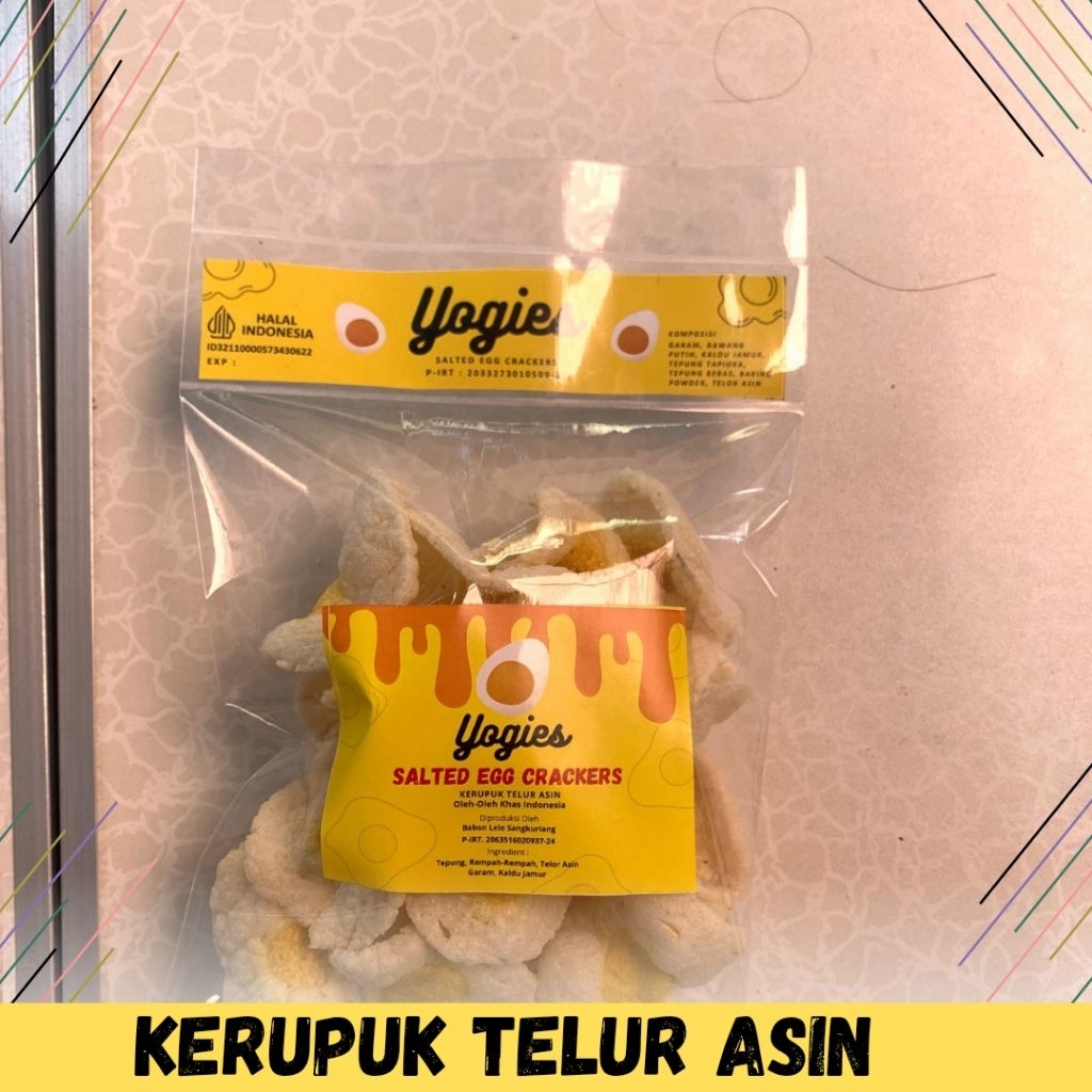 

Label Kerupuk Telur Asin Kota Tebing Tinggi, Yogies Kerupuk Telor Asin