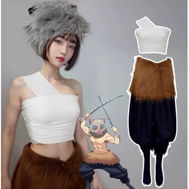 JUAL COSTUM COSPLAY INOSUKE KIMETSU NO YAIBA DEMON SLAYER