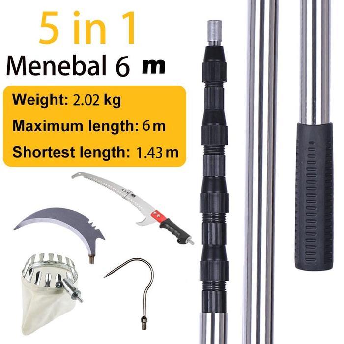 XKEJI Alat Pemetik Buah Metal Fruit Picker / Alat Pemetik Buah