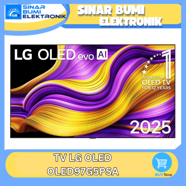 LG 97G5 OLED Evo Smart TV 97 Inch 4K Alpha 11 AI Processor Gen2 120Hz - 97G5PSA / OLED97G5PSA
