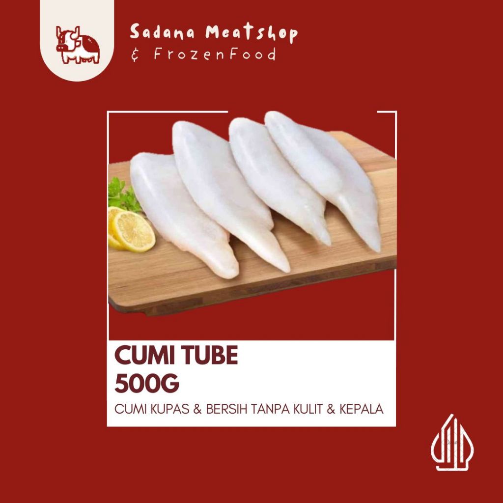 

Cumi Tube Beku 500 g – Cumi Kupas & Bersih Siap Olah | Tanpa Kulit & Kepala