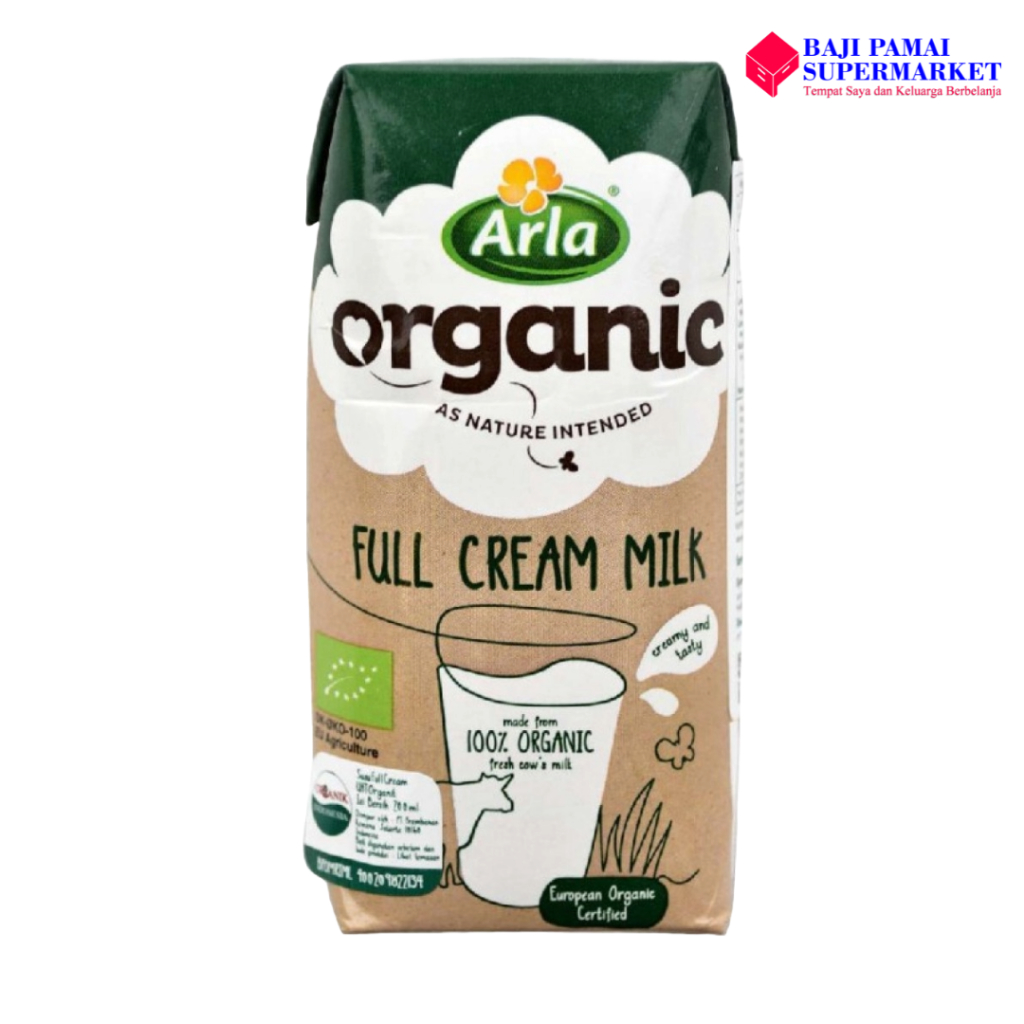 

ARLA - Organic Full Cream Milk UHT 200 ml - Satuan / Arla Organic Full Cream