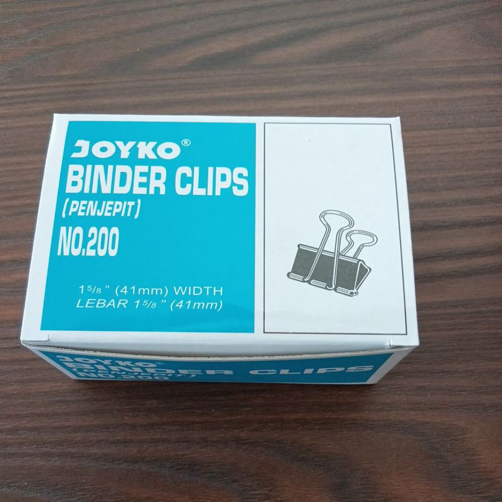 

joyko binder clips no.200 isi 12 pcs