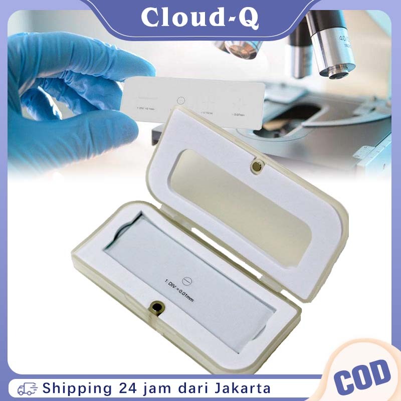 Objek Glass Mikroskop Micrometer Insize / Mikroskop Objektif Kaca Preparat Mikroskop