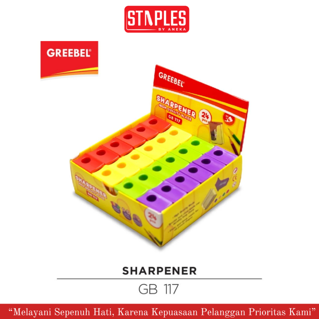 

Greebel Rautan Sharpener GB 117 24PCS / Penggerik / Peruncing (Perbox)