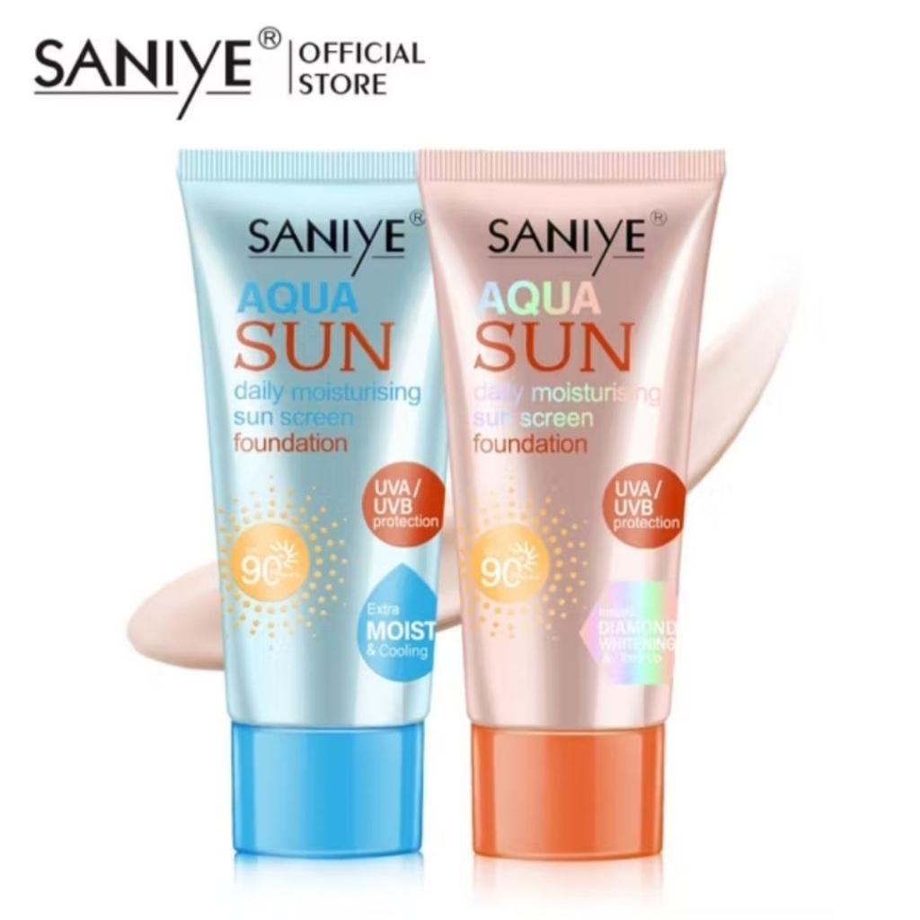 SANIYE sunscreen SPF 90+ PA+++ aqua sun