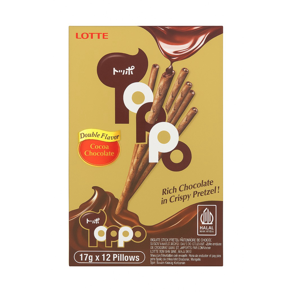

Lotto Toppo Cocoa Chocolate isi 12 x 17 gram
