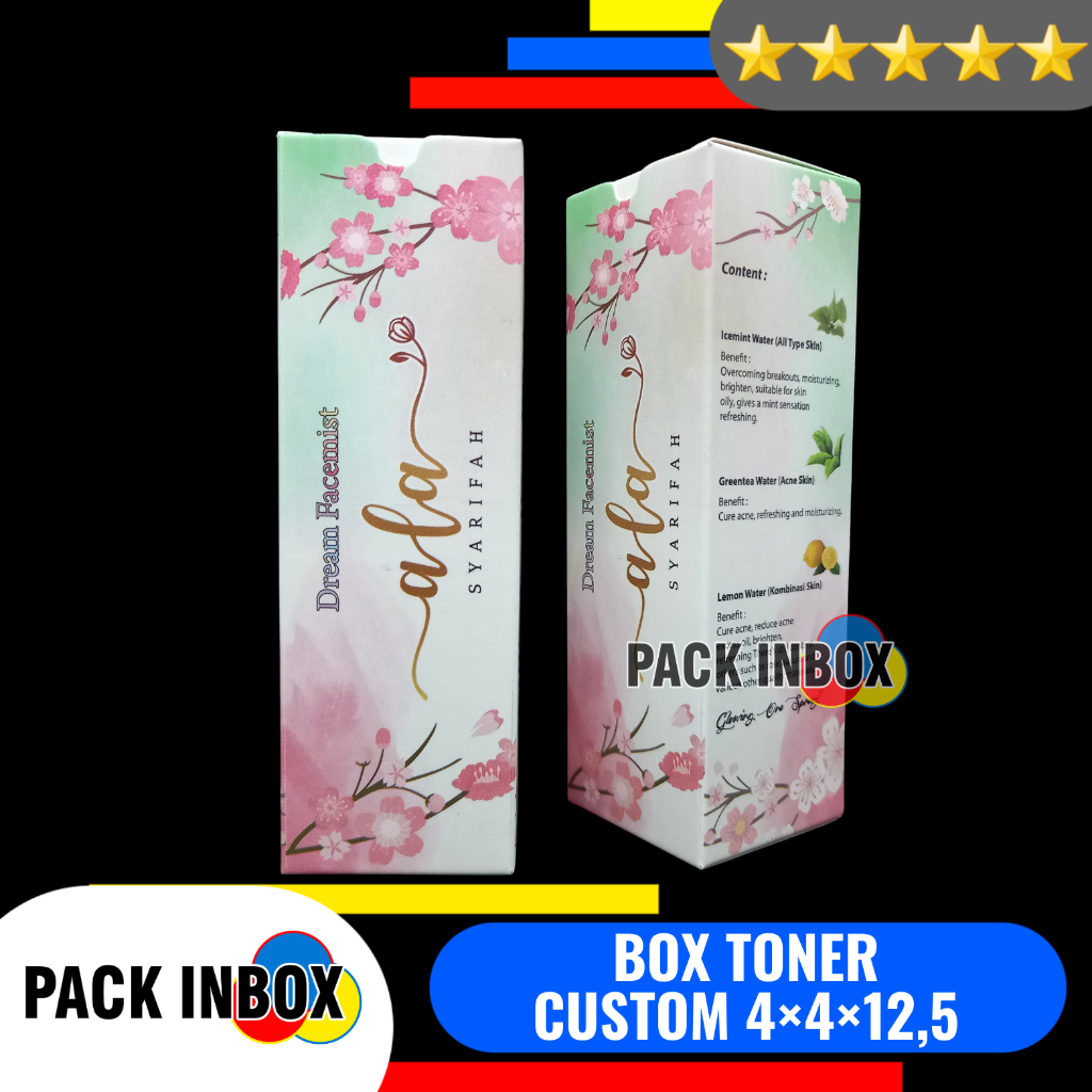 

GRATIS DESAIN BOX TONER CUSTOM DESAIN FULL COLOR 4x4x12,5 BOX SERUM CUSTOM DESAIN 4×4×12,5 KARDUS