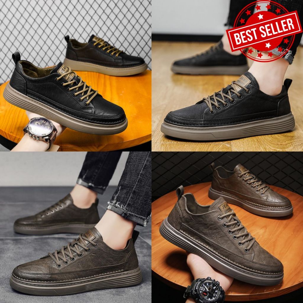 Sepatu Pria Casual Kulit 01123630 Sepatu Casual Pria Import Model Kekinian