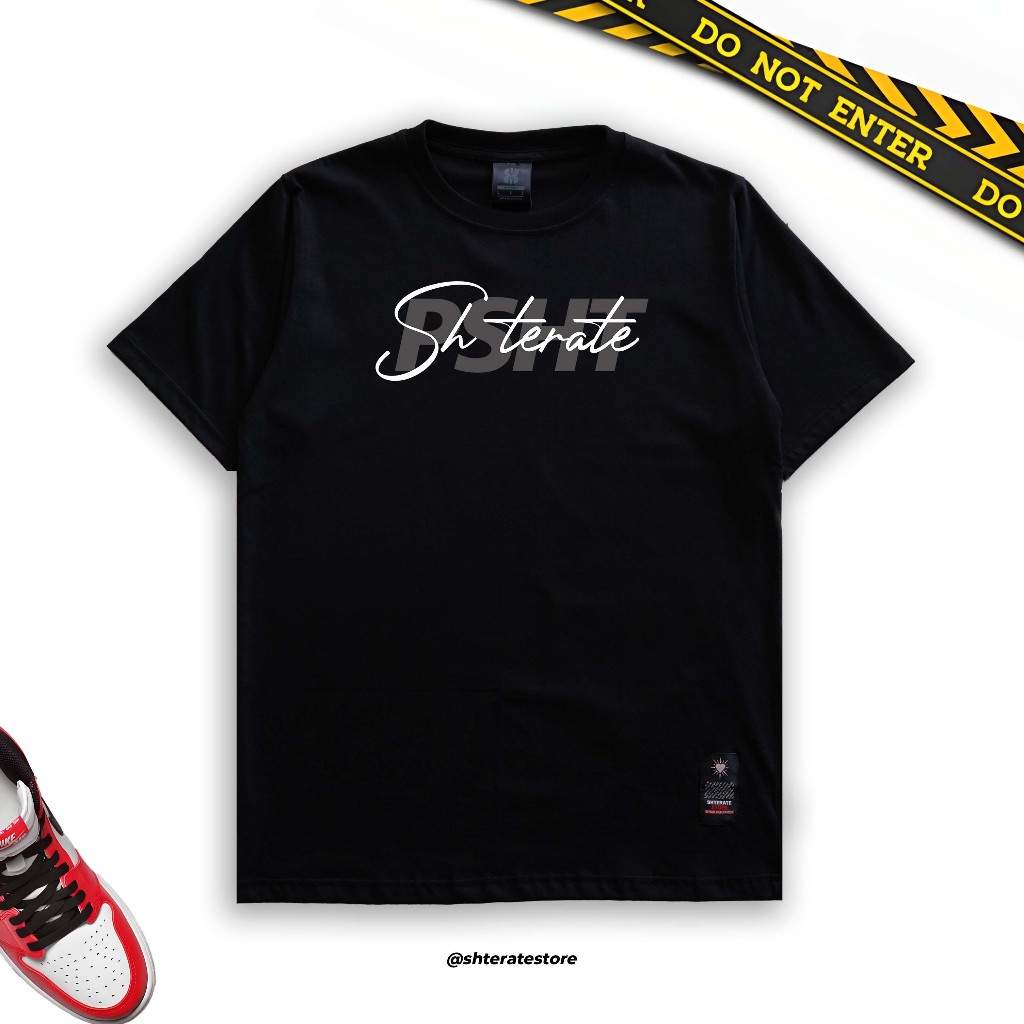 KAOS PSHT 24S | T-SHIRT PSHT MILENIAL - BLACK | KAOS PSHT SIMPLE